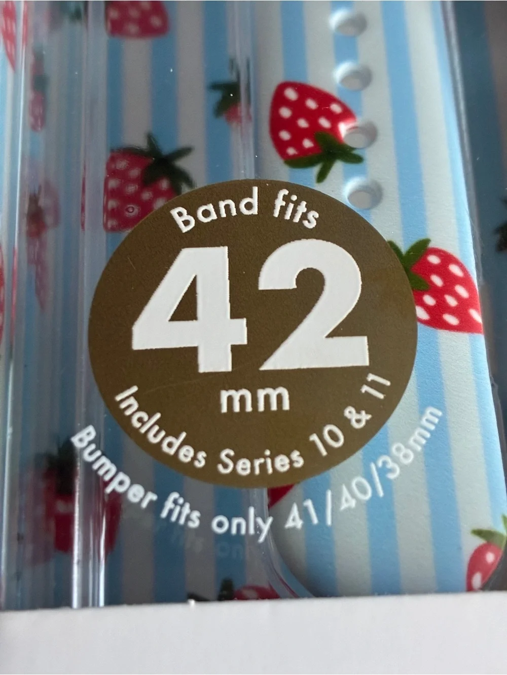 Strawberry Silicone Watch Band for 42mm Apple Watch